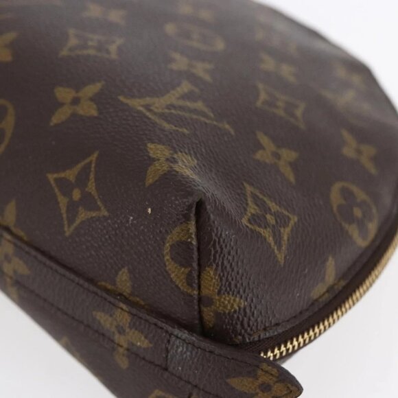 LOUIS VUITTON Monogram Trousse Demi Ronde Cosmetic Pouch M47520 LV Auth BA7198 - Picture 5 of 16
